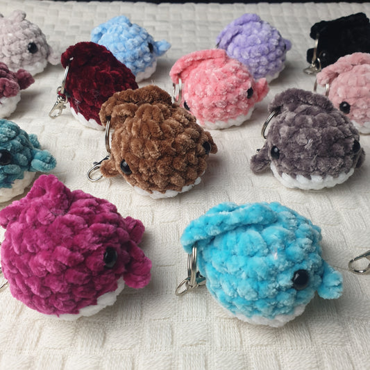 Crochet Baby Whale Keychains *Handmade & Ready to ship*