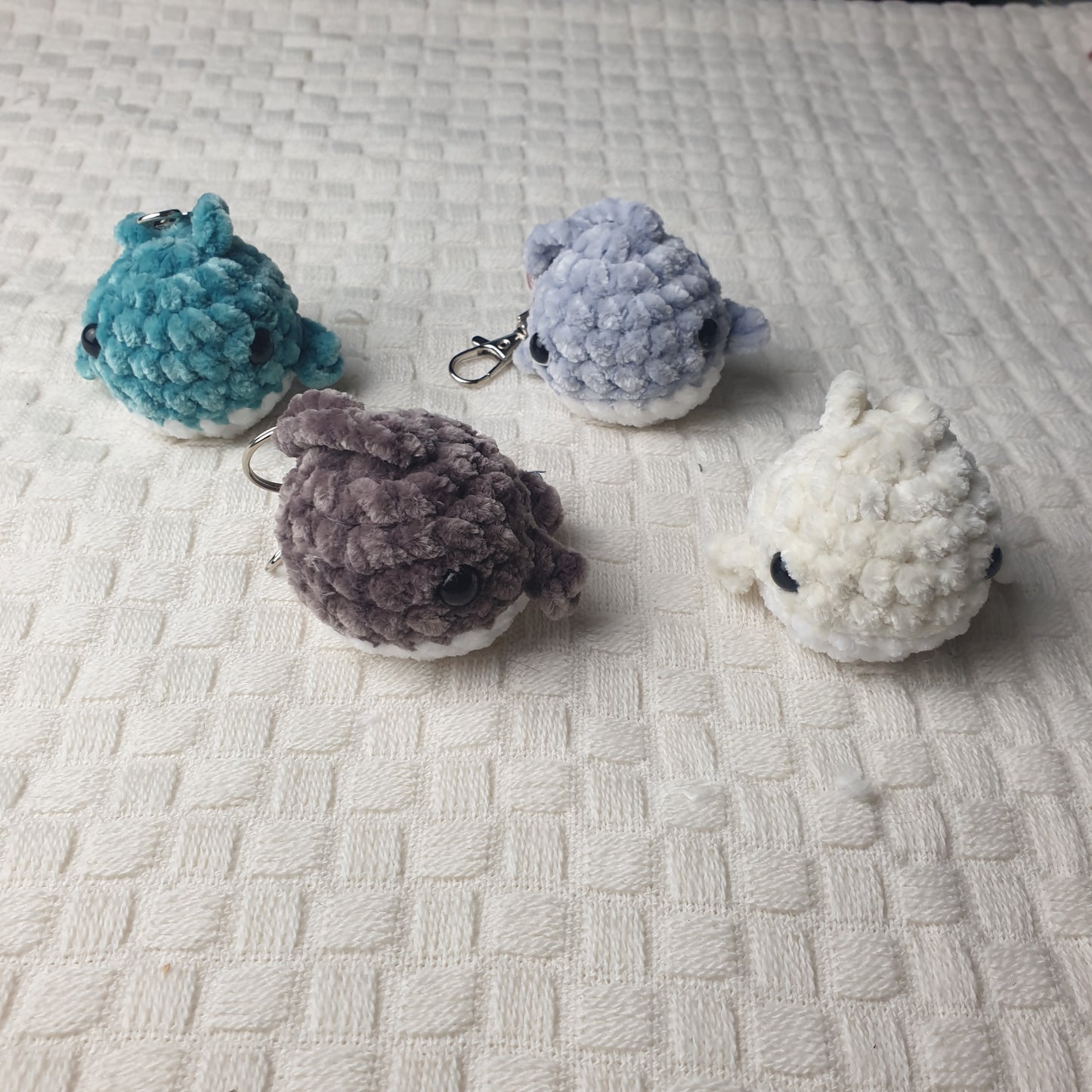 Crochet Baby Whale Keychains *Handmade & Ready to ship*