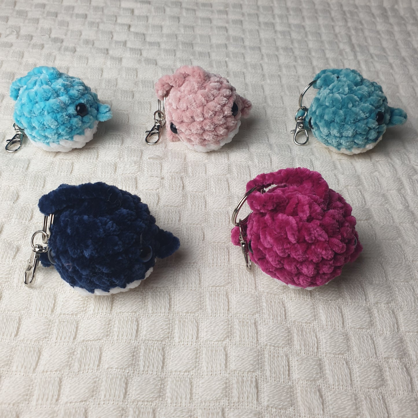 Crochet Baby Whale Keychains *Handmade & Ready to ship*