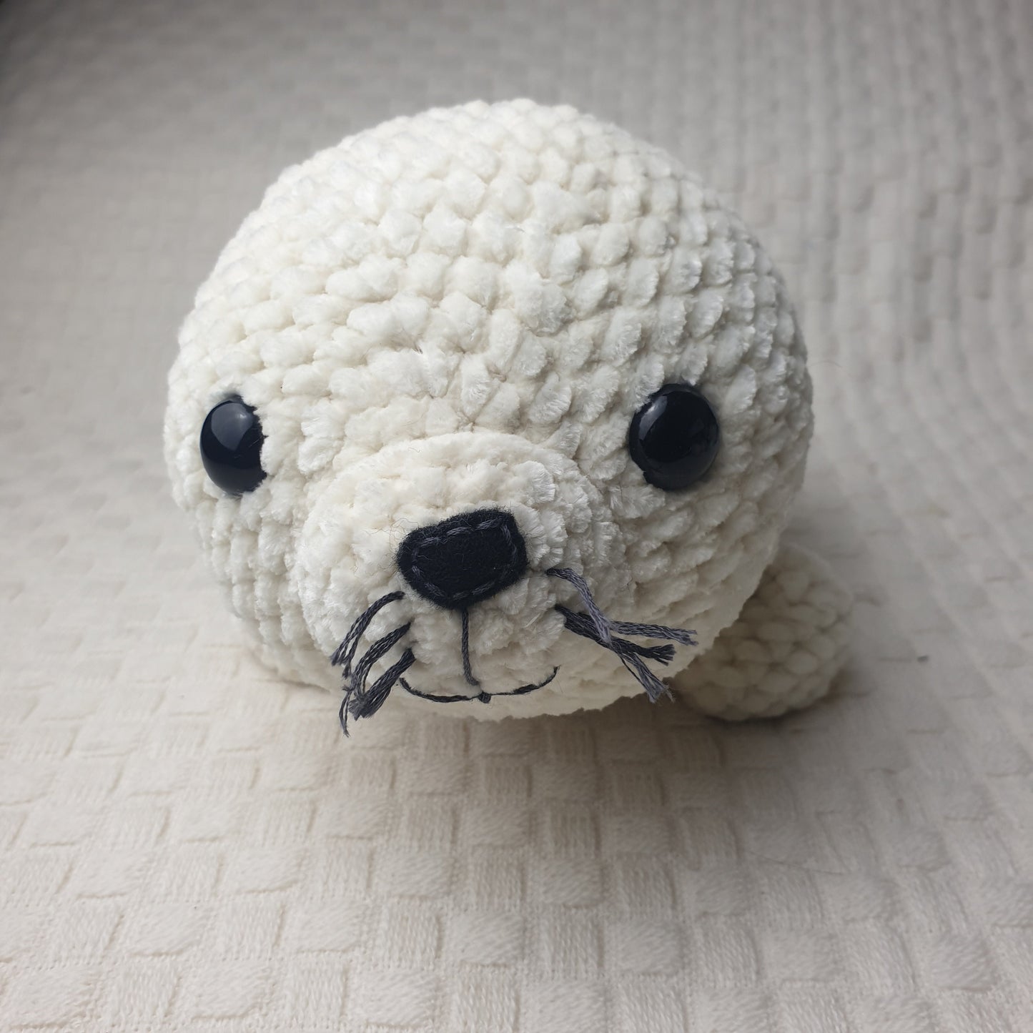 Crochet Baby Seal Plushie *Handmade & Ready to Ship*