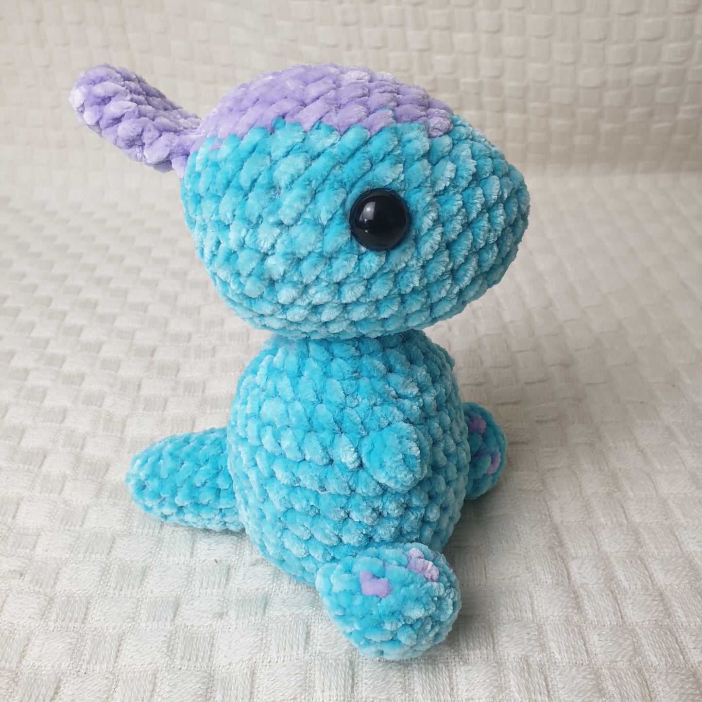 Crochet Parasaurolophus Plushie *Handmade & Ready to ship*