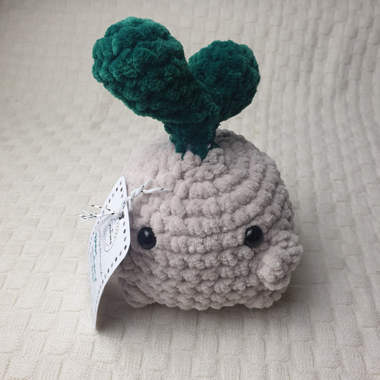 Crochet Baby Turnip Plushie *Handmade & Ready to ship*